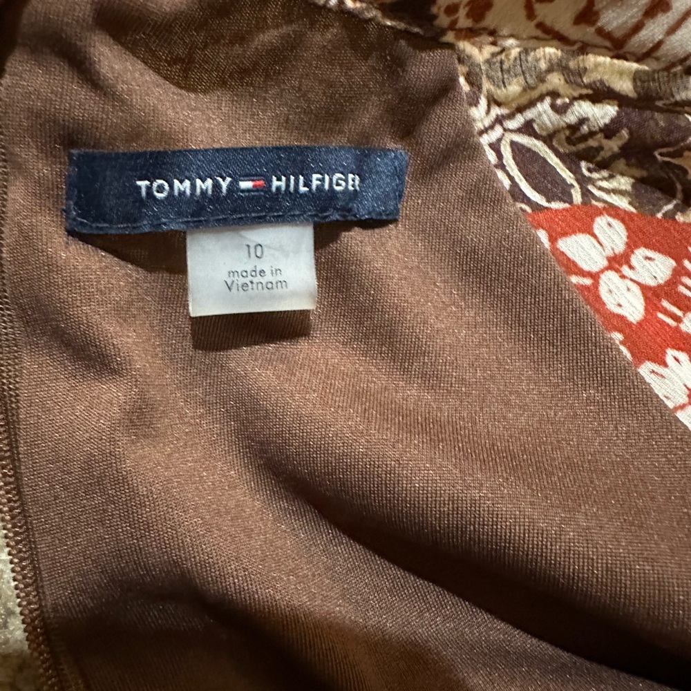Tommy Hilfiger Multicolor Floral Long Sleeve Dress - Picture 10 of 10